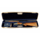 Negrini OU/SxS Deluxe Hunting Shotgun Case, Navy/Tobacco Leather/Navy Interior, 1605LX/5138