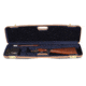 Negrini OU/SxS Deluxe Hunting Shotgun Case, Navy/Tobacco Leather/Navy Interior, 1605LX/5138