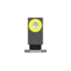 Night Fision Accur8 Student Gun Night Sight Set, Glock 42/43/43x, Yellow Front, One-Dot Rear, Black, GLK-003-015-YGZG