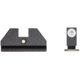 Night Fision Accur8 Student Gun Night Sight Set, Glock 42/43/43X, White Front Ring, One-Dot Rear, GLK-003-015-WGZG