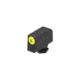 Night Fision Costa Ludus Night Sight Set, Glock 42/43/43x, Yellow Front, Horizontal Tritium Bar Rear, Black, GLK-003-010-YGXG