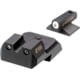 Night Fision 1911 Tritium Night Sight Set, .160 Blade White Front Ring, U Notch Rear, 1911-326-007-WGZG