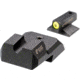 Night Fision 1911 Tritium Night Sight Set, .160 Blade Yellow Front Ring, U Notch Blank Rear, 1911-326-014-YGZX