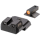 Night Fision 1911 Tritium Night Sight Set, .180 Blade Orange Front Ring, U Notch Rear, 1911-325-007-OGZG