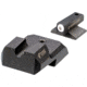 Night Fision 1911 Tritium Night Sight Set, .180 Blade White Front Ring, U Notch Blank Rear, 1911-325-014-WGZX