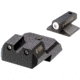 Night Fision 1911 Tritium Night Sight Set, .180 Blade White Front Ring, U Notch Rear, 1911-325-007-WGZG