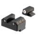Night Fision Night Sight Set for Canik Mete SF and TP9 Pistols w/ White Front Ring, Black, One Size, CNK-029-003-WGZG