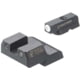 Night Fision Standard Height Night Sight Set, CZ 75/85, White Front Ring, CZU-079-003-WGZG