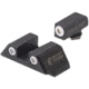 Night Fision Standard Height Night Sight Set, Glock 48, White Front Ring, White Rear Rings, GLK-005-003-WGWG
