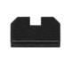 Night Fision Optic Height Fiber Sight Set, Glock 17/19/45/48 w/ RMR/507c/SRO/ACRO, Green Front, Black, GLK-001-330-353-GFZX
