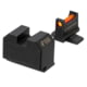 Night Fision Optic Height Fiber Sight Set, Smith &amp; Wesson M&amp;P 2.0 w/ RMR/507c/SRO, Red Front, Black, SAW-206-311-402-RFZX