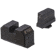 Night Fision Optics Ready Stealth Lower 1/3rd Night Sight Set, Glock 17/19/34 w/ RMR/507c/SRO/ACRO, Black Front Ring, Blank Rear Sight, GLK-001-330-353-ZGZX