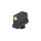 Night Fision Optics Ready Stealth Lower 1/3rd Night Sight Set, Glock 17/19/34 w/ RMR/507c/SRO/ACRO, Yellow Front, Black, GLK-001-330-353-YGZG