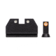 Night Fision Optics Ready Stealth Night Sight Set, CZ P-10 C/F/S, Orange Front, Black, CZU-077-286-355-OGZG