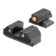 Night Fision Optics Ready Stealth Night Sight Set for Canik MC9/507k/EPS w/ Orange Front Ring, Black, One Size, CNK-030-163-193-OGZG