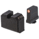 Night Fision Optics Ready Stealth Glock Night Sight Set, Glock 17/19/34 w/ DPP/509t/Romeo Pro, Orange Front Ring, Blank Rear Sight, GLK-001-469-494-OGZX