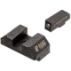 Night Fision Optics Ready Stealth Glock Night Sight Set, Glock 19/17/45/23 w/ Holosun SCS, Black Front, Blank Rear, GLK-001-163-175-ZGZX