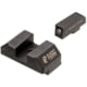 Night Fision Optics Ready Stealth Glock Night Sight Set, Glock 19/17/45/23 w/ Holosun SCS, Black Front, Blank Rear, GLK-001-163-175-ZGZX