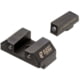 Night Fision Optics Ready Stealth Glock Night Sight Set, Glock 19/17/45/23 w/ Holosun SCS, Black Front, GLK-001-163-175-ZGZG