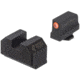 Night Fision Optics Ready Stealth Glock Night Sight Set, Glock 43/43x w/ 507k, Orange Front Ring, Blank Rear Sight, GLK-003-290-297-OGZX