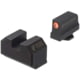 Night Fision Optics Ready Stealth Glock Night Sight Set, Glock 43/43x w/ 507k, Orange Front Ring, Blank Rear Sight, GLK-003-290-297-OGZX