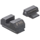 Night Fision Optics Ready Stealth Ruger Night Sight Set, Ruger Max 9, Black Front Ring, Blank Rear Sight, RUG-326-185-262-ZGZX