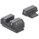 Night Fision Optics Ready Stealth Ruger Night Sight Set, Ruger Max 9, Black Front Ring, RUG-326-185-262-ZGZG