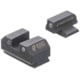 Night Fision Optics Ready Stealth Ruger Night Sight Set, Ruger Max 9, Black Front Ring, RUG-326-185-262-ZGZG