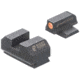 Night Fision Optics Ready Stealth Ruger Night Sight Set, Ruger Max 9, Orange Front Ring, Blank Rear Sight, RUG-326-185-262-OGZX