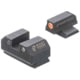 Night Fision Optics Ready Stealth Ruger Night Sight Set, Ruger Max 9, Orange Front Ring, RUG-326-185-262-OGZG