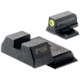 Night Fision Optics Ready Stealth Smith &amp; Wesson Night Sight Set, S&amp;W M&amp;P Shield Plus w/ 507k, Yellow Front Ring, Blank Rear Sight, SAW-204-215-290-YGZX