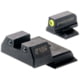 Night Fision Optics Ready Stealth Smith &amp; Wesson Night Sight Set, S&amp;W M&amp;P Shield Plus w/ 507k, Yellow Front Ring, SAW-204-215-290-YGZG