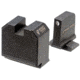 Night Fision Optics Ready Stealth Smith &amp; Wesson Night Sight Set, S&amp;W M&amp;P w/ DPP/509t/Acro, Black Front Ring, Blank Rear Sight, SAW-205-464-560-ZGZX