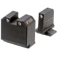 Night Fision Optics Ready Stealth Smith &amp; Wesson Night Sight Set, S&amp;W M&amp;P w/ DPP/509t/Acro, Black Front Ring, SAW-205-464-560-ZGZG