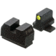 Night Fision Optics Ready Stealth SIG Sauer Night Sight Set, SIG P320 w/ RMR/507c/508t/SRO, Yellow Front Ring, Blank Rear Sight, SIG-180-345-332-YGZX