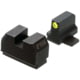 Night Fision Optics Ready Stealth SIG Sauer Night Sight Set, SIG P320 w/ RMR/507c/508t/SRO, Yellow Front Ring, Blank Rear Sight, SIG-180-345-332-YGZX