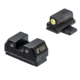 Night Fision Optics Ready Stealth Night Sight Set for Sig P365/507k w/ Yellow Front Ring, Black, One Size, SIG-180-240-238-YGZG
