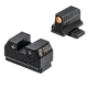 Night Fision Optics Ready Stealth Night Sight Set for Sig P365/P320/EPS w/ Orange Front Ring, Black, One Size, SIG-180-289-287-OGZG