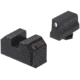 Night Fision Optics Ready Stealth Walther Night Sight Set, Walther PDP/PPQ w/ RMR/507c/508t, Black Front Ring, Blank Rear Sight, WAL-277-290-313-ZGZX