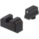 Night Fision Optics Ready Stealth Night Sight Set, Walther PDP w/ RMR/507c/508t, Black Front Ring, Blank Rear Sight, WAL-277-290-313-ZGZX