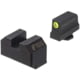 Night Fision Optics Ready Stealth Night Sight Set, Walther PDP w/ RMR/507c/508t, Yellow Front Ring, Blank Rear Sight, WAL-277-290-313-YGZX