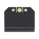 Night Fision Optics Ready Stealth Night Sight Set, Glock 17/19/34 w/ DPP/509t/Romeo Pro, Yellow Front, Black, GLK-001-469-494-YGZG