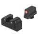 Night Fision Optics Ready Stealth Night Sight Set, Glock 43/43x w/ 507k, Orange Front, Black, GLK-003-290-297-OGZG