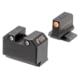 Night Fision Optics Ready Stealth Smith &amp; Wesson Night Sight Set, S&amp;W M&amp;P w/ RMR/507c/SRO, Orange Front, Black, SAW-205-311-402-OGZG
