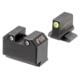 Night Fision Optics Ready Stealth Smith &amp; Wesson Night Sight Set, S&amp;W M&amp;P w/ RMR/507c/SRO, Yellow Front, Black, SAW-205-311-402-YGZG