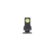 Night Fision Optics Ready Stealth Night Sight Set, Walther PDP/PPQ w/ RMR/507c/508t, Yellow Front, Black, WAL-277-290-313-YGZG