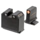 Night Fision Optics Ready Stealth Smith &amp; Wesson Night Sight Set, S&amp;W M&amp;P w/ DPP/509t/Acro, Orange Front Ring, SAW-205-464-560-OGZG
