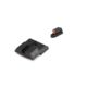 Night Fision Perfect Dot Front Night Sights w/ Square Notch Rear for CZ-USA, Orange Front w/ Green Tritium - Black Rear w/ Gree, fits P-07 &amp; P-09, CZU-076-003-OGZG