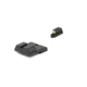 Night Fision Perfect Dot Front Night Sights w/ U Notch Rear for CZ-USA, Yellow Front w/ Green Tritium - Black Rear w/ Gree, fits P-10 C, CZU-077-007-YGZG