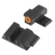 Night Fision Perfect Dot Night Sight Set w/Front, Square Rear, Orange Front w/Green Tritium, Black Rear w/Green T, Fits Springfield XD-S &amp; XD-E, SPR-228-003-OGZG